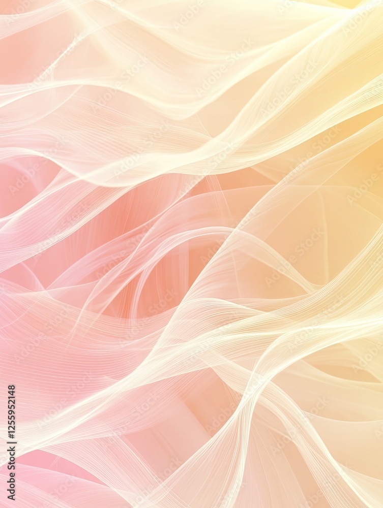 Elegant Abstract Background with Flowing White Lines and Soft Pastel Colors Elegant Abstract Background with Flowing White Lines and Soft Pastel Colors