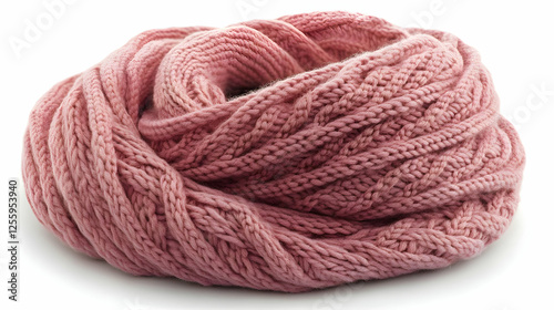 Photo - Cozy Knitted Pink Scarf, Warmth, Winter Fashion, Handmade, Texture, Wool, Yarn, Cable Knit, Soft, Pink