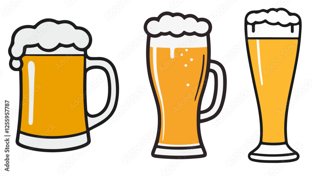 glass of beer vector illustration glass of beer vector illustration