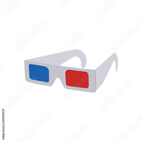 3D Glasses, Exhibition Vector illustration Isolated