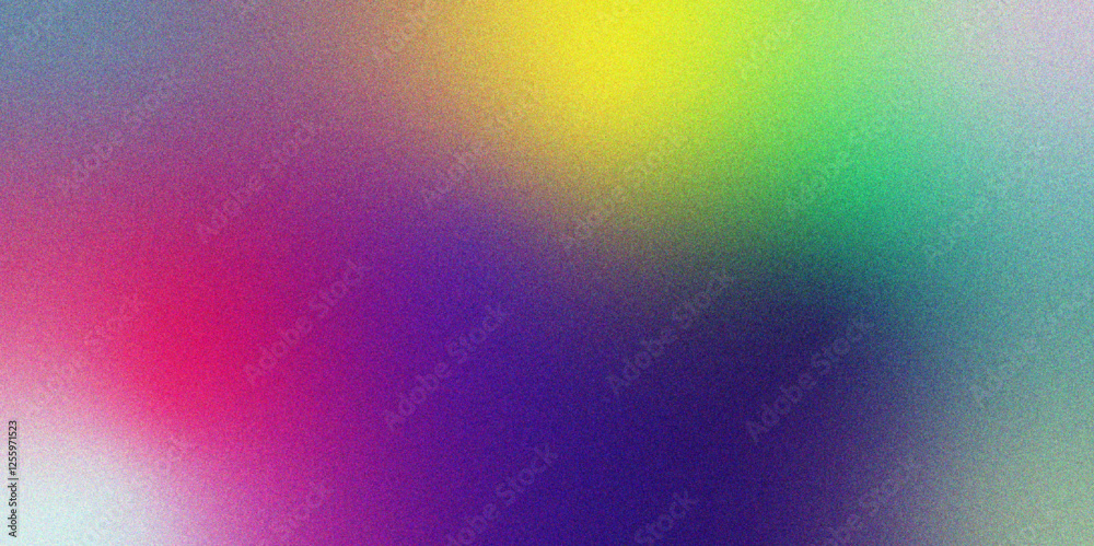 Fototapeta premium Colorful gradient background landscape creative abstract blurred. Multicolored yellow-purple gradient abstract gradient background with blurred and noise effects, freeform gradient business idea. 