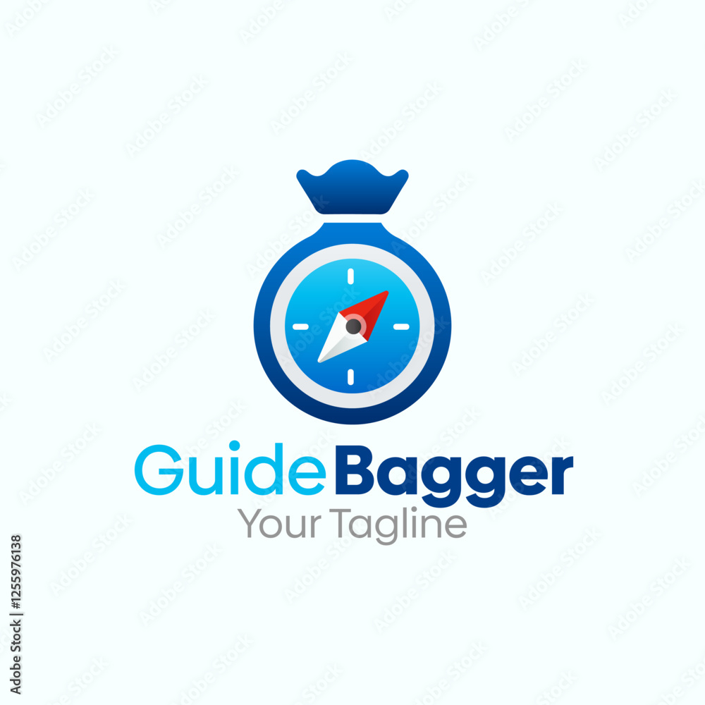 Guide Bagger Logo Design Template. Good for Business, Agency, Community and Organization Guide Bagger Logo Design Template. Good for Business, Agency, Community and Organization