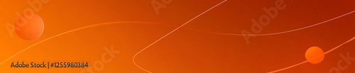 Bright orange background with geometric shapes and gradients, a simple vector banner design for the website of a graphic designer,