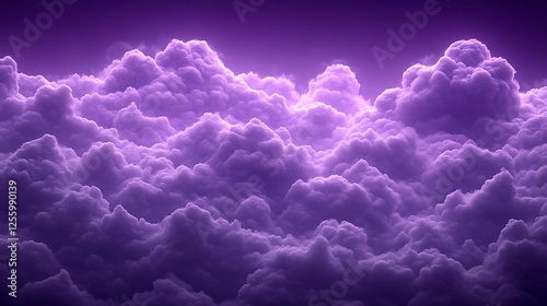 Purple Cloudscape A Serene Nighttime View
