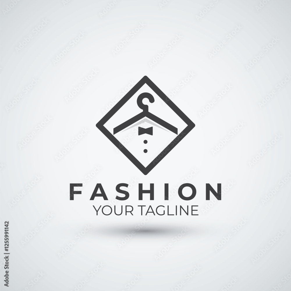 fashion store logo flat icon design template fashion store logo flat icon design template