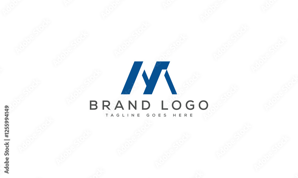 letter NA logo design vector template design for brand. letter NA logo design vector template design for brand.