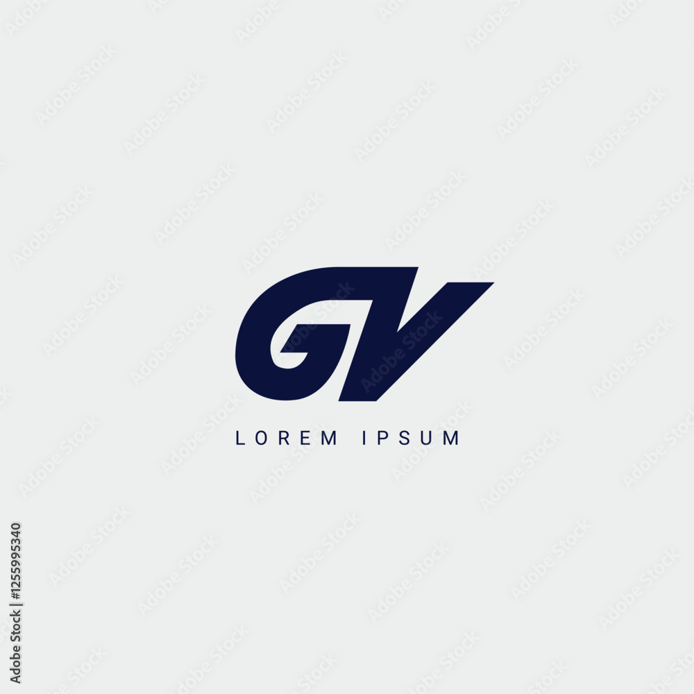 Modern alphabet letter GV VG unique logo vector template illustration GV Logo Modern alphabet letter GV VG unique logo vector template illustration GV Logo