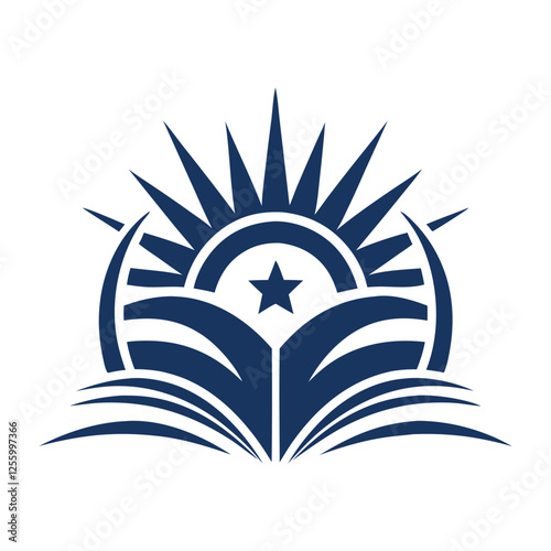 education logo. book logo. academic logo. school logo