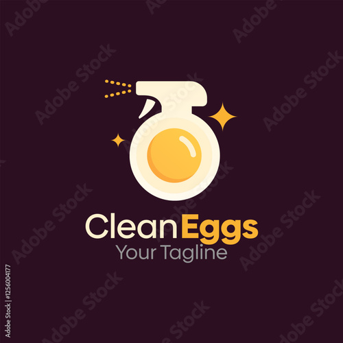 Clean Eggs Logo Design Template. Good for Business, Agency, Community and Organization