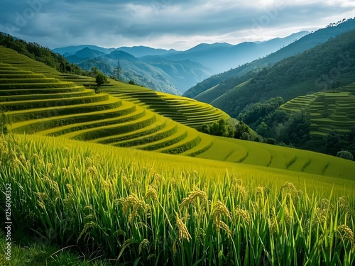 rice terrace field in China