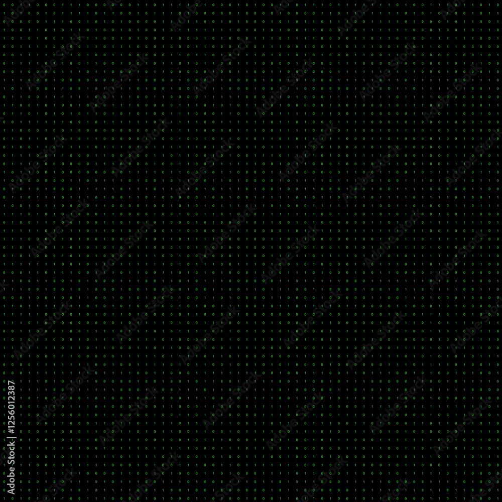 numbers zero and one on black background with green font ideal for computer concept or binary system matrix numbers zero and one on black background with green font ideal for computer concept or binary system matrix