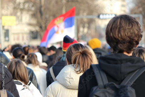Foto Students walk and protest in Serbia
