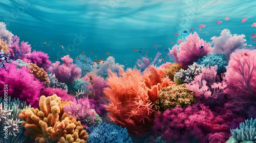 Vibrant coral reef exploration underwater paradise nature photography tropical waters breathtaking view marine biodiversity photo