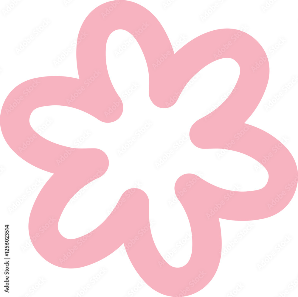 Flower clip art design on plain white transparent isolated background for card, shirt, hoodie, sweatshirt, apparel, card, tag, mug, icon, poster or badge Flower clip art design on plain white transparent isolated background for card, shirt, hoodie, sweatshirt, apparel, card, tag, mug, icon, poster or badge