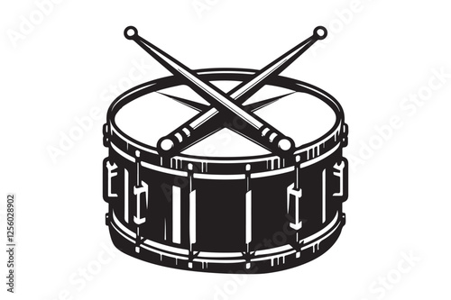 snare drum silhouette