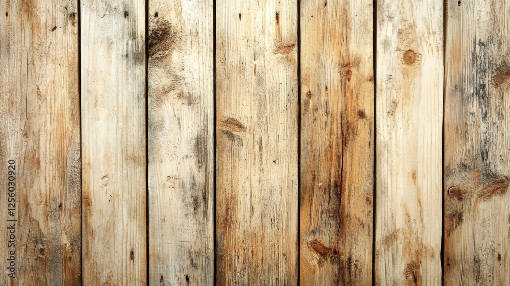Naklejka premium Rustic Wooden Plank Wall Texture - Aged Wood Background