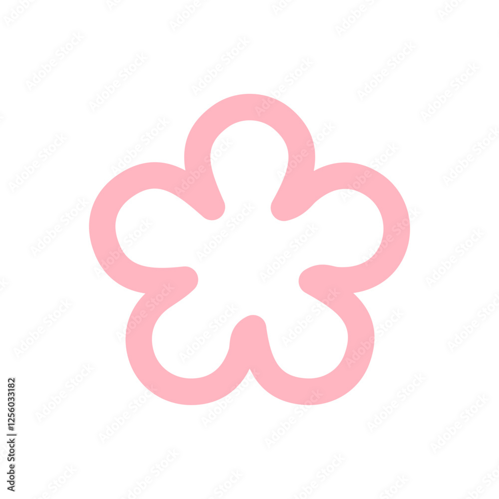Flower clip art design on plain white transparent isolated background for card, shirt, hoodie, sweatshirt, apparel, card, tag, mug, icon, poster or badge Flower clip art design on plain white transparent isolated background for card, shirt, hoodie, sweatshirt, apparel, card, tag, mug, icon, poster or badge