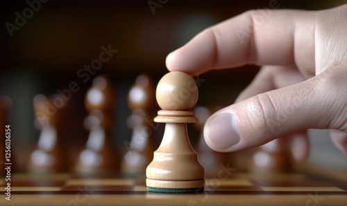 Obraz na płótnie 棋局博弈中的智慧策略较量 w salonie