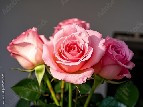 pink roses