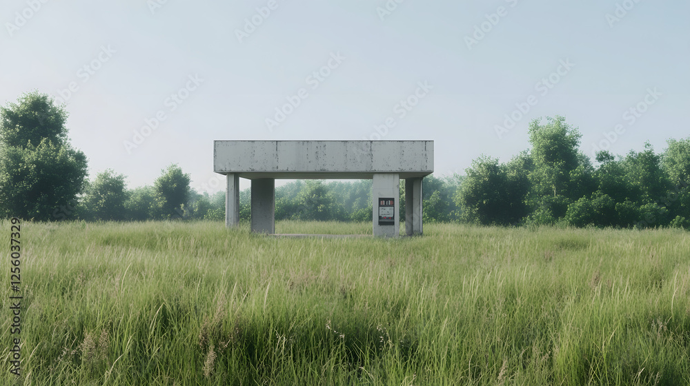 Abandoned gas station turned AI poetry cafe.
Abandoned gas station turned AI poetry cafe.