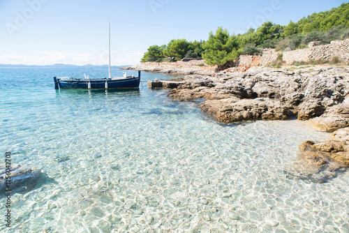 Fototapeta Naklejka Na Ścianę i Meble -  Beautiful bay in Kornati National Park, Croatia