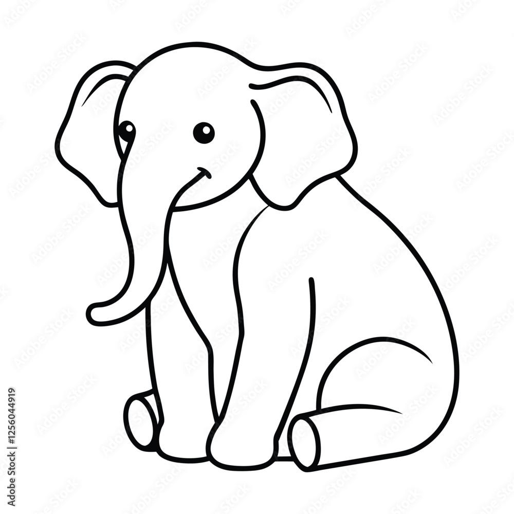 elephant is sitting elephant is sitting