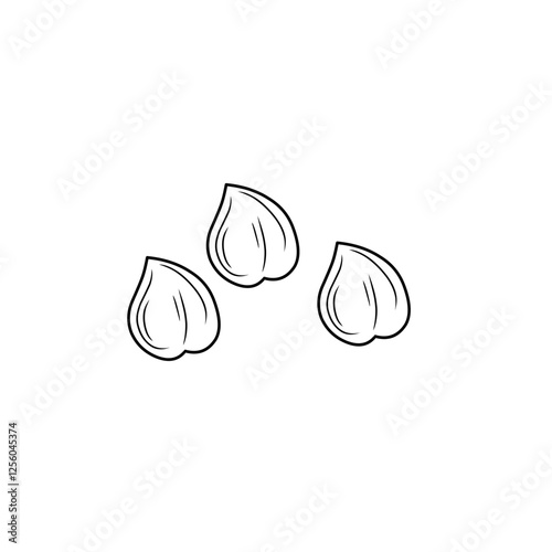 chickpea line sketch