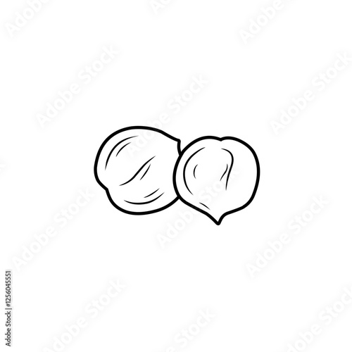 chickpea line sketch