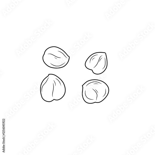 chickpea line sketch
