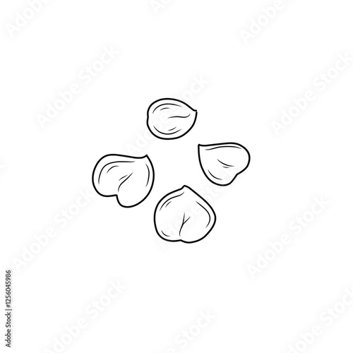 chickpea line sketch