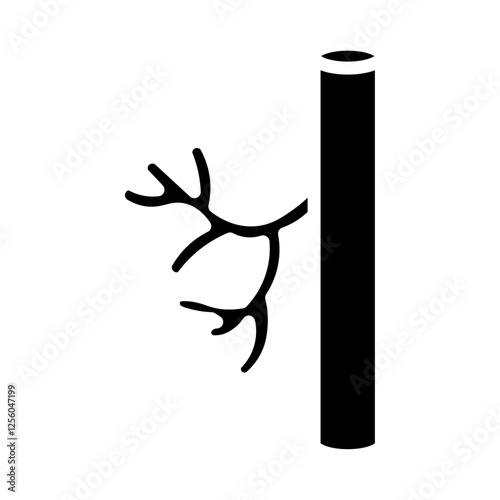 blood vessel icon Flat symbol set outline