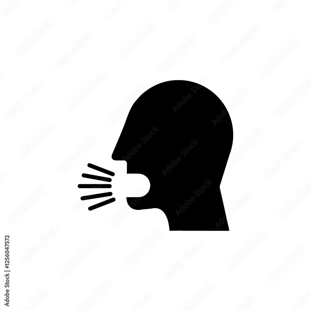 breath icon Flat symbol set outline breath icon Flat symbol set outline