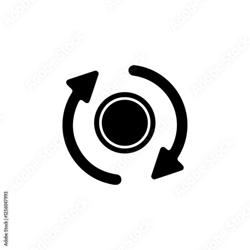 cash flow icon Flat symbol set outline