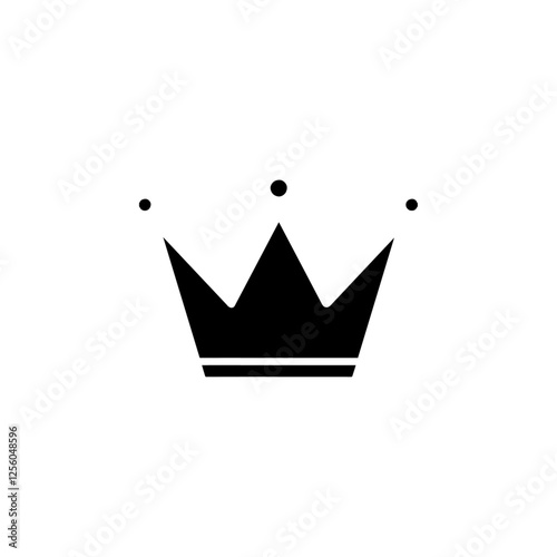 crown icon Flat symbol set outline