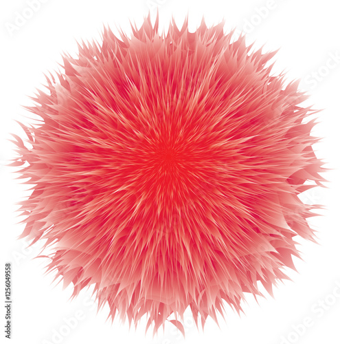Cheerleading Pom Pom. vector set of colorful pom poms