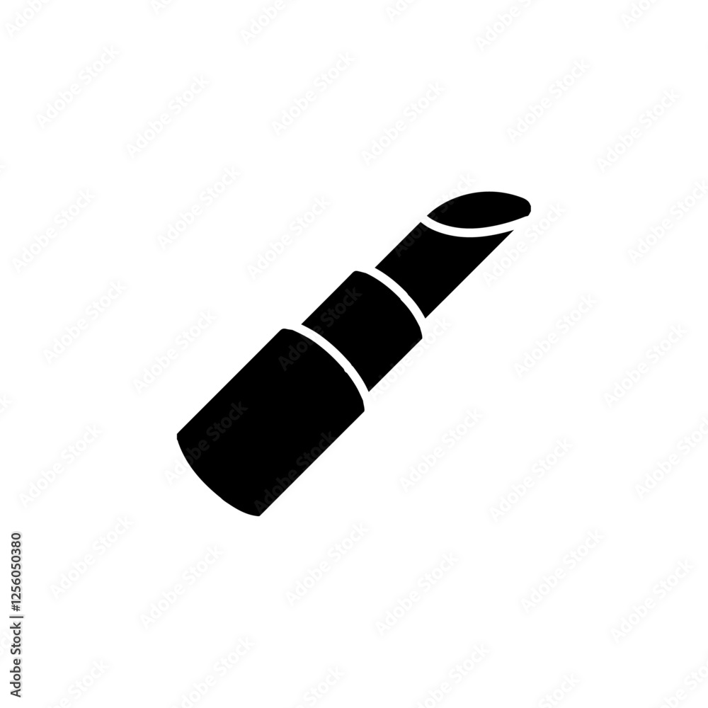 lipstick icon Flat symbol set outline lipstick icon Flat symbol set outline