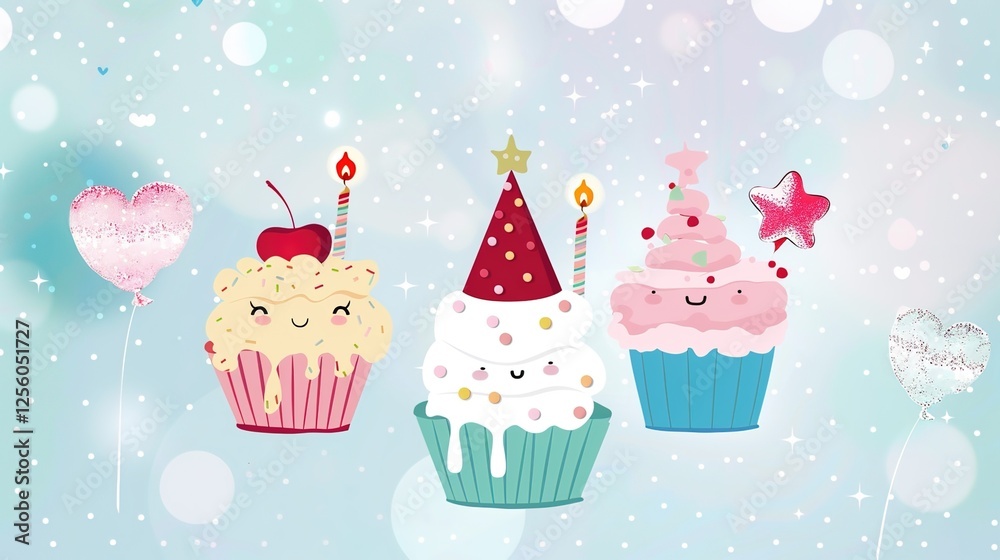 Vibrant Happy Birthday Strawberry Cake with Fresh Berries and Creamy Frosting Vibrant Happy Birthday Strawberry Cake with Fresh Berries and Creamy Frosting