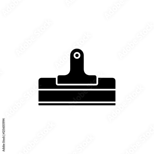 putty knife icon Flat symbol set outline