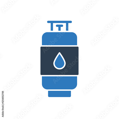 Gas Cylinder Icon Sign Symbol Vector