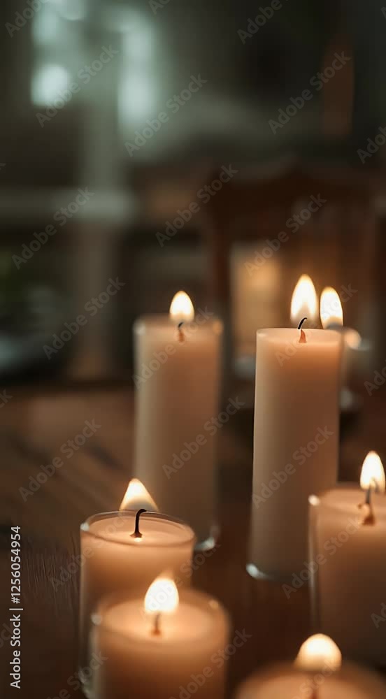 candlelight spirituality depth image many candles virtual burning flames yellow candle seamless dark light 4k shallow church burn fire religion overlay video night peace background animation looping candlelight spirituality depth image many candles virtual burning flames yellow candle seamless dark light 4k shallow church burn fire religion overlay video night peace background animation looping