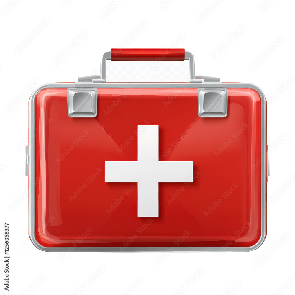 Obraz premium A red medical kit