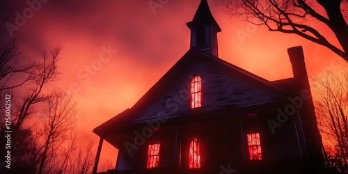 salem witch trials concept with old towne Salem