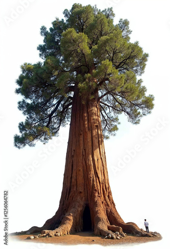 General Sherman, the largest tree by volume, symbolizing nature's grandeur. photo