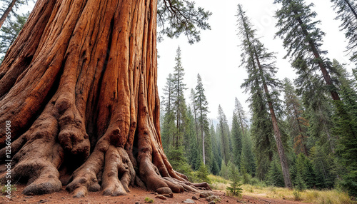 General Sherman, the largest tree by volume, symbolizing nature's grandeur. photo