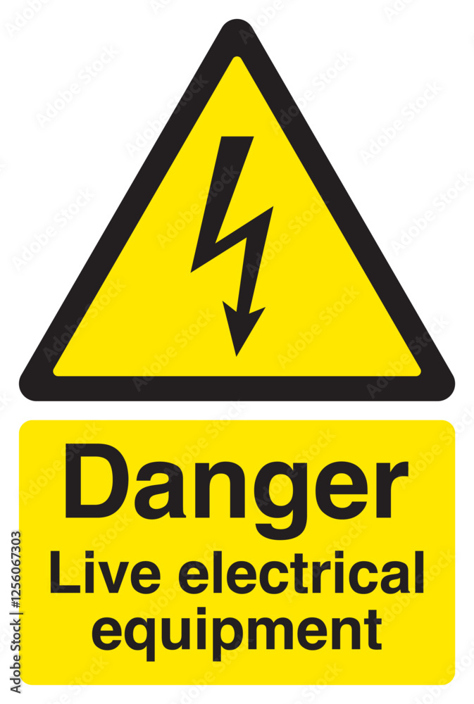 Danger Live Electrical Equipment Danger Live Electrical Equipment