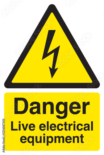 Danger Live Electrical Equipment