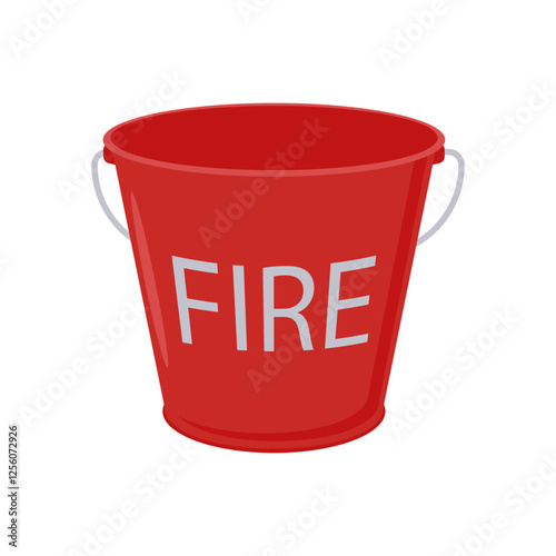 Fire Bucket, Industrial Safety Equipment illustration