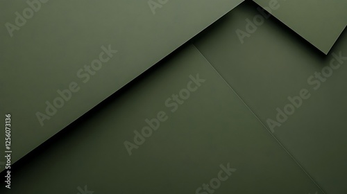 Green abstract shapes, geometric background