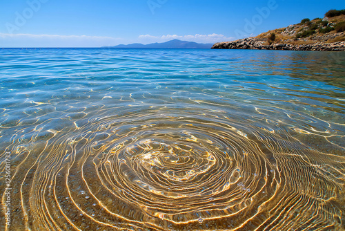  aegean sea spring midday wave ripples