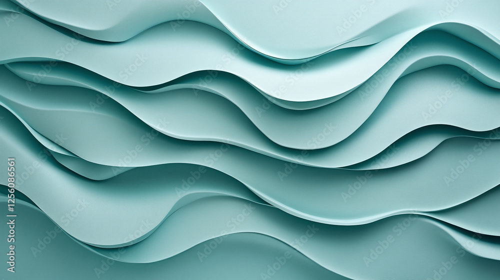 Cool mint paper background with subtle grain and waves. Cool mint paper background with subtle grain and waves.
